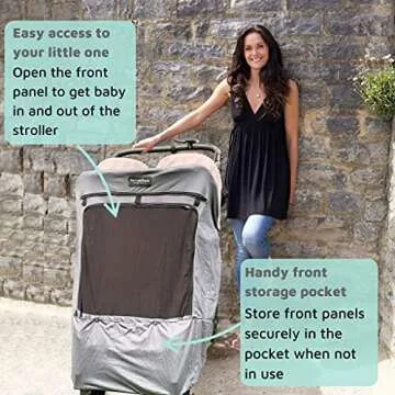 Top Universal Double Stroller Sun Shade for Twins