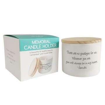 Memorial Candle Holder - Bereavement Gift for Loss of Father - Sympathy Jar - Candle Not Included