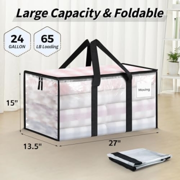 8 Pack Extra Large Heavy Duty Moving Bags for Efficient Packing and Storage