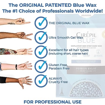 Cirepil Blue Wax Beads for Sensitive Skin Hair Removal