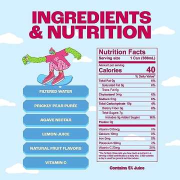 Pricklee Prickly Pear Cactus Water - Packed With Antioxidants, Electrolytes, Vitamin C - Natural Sports Drink for Immunity, & Recovery - Non-Sparkling, Low-Sugar, Low-Calorie, No Caffeine