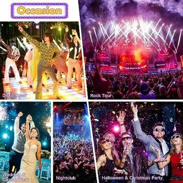 Men's Disco Shirt Retro 70s Sequin Style for Parties