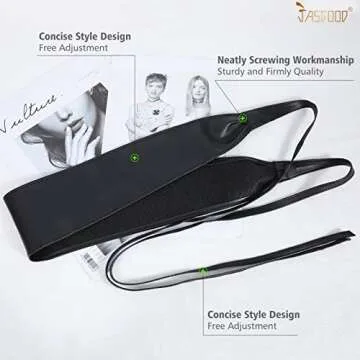 JASGOOD Women Leather Obi Belt - Plus Size Fashion Accessory