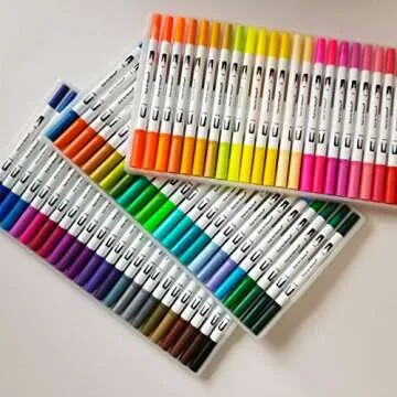 YISHANER 100 Colors Dual Tip Art Markers for Creatives