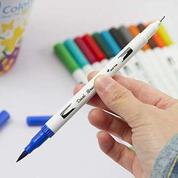 YISHANER 100 Colors Dual Tip Art Markers for Creatives