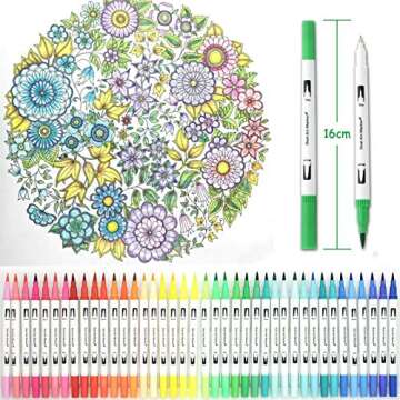YISHANER 100 Colors Dual Tip Art Markers for Creatives