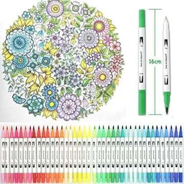 YISHANER 100 Colors Dual Tip Art Markers for Creatives