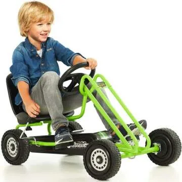 Hauck Lightning Pedal Go Kart in Race Green for Kids