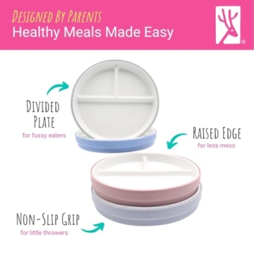 Elk and Friends Kids 6.7” Porcelain Plates with Sleeves