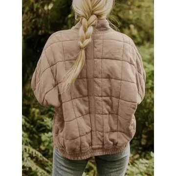 Stylish Women’s Dolman Quilted Jacket for Winter Comfort