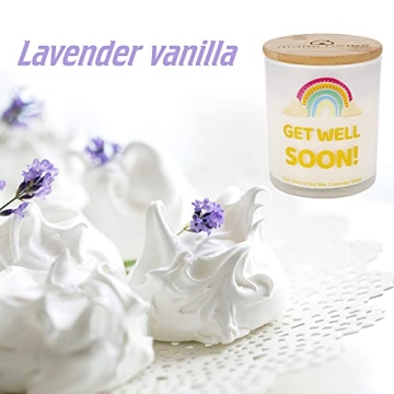 Get Well Soon Candle with Lavender Vanilla Scent