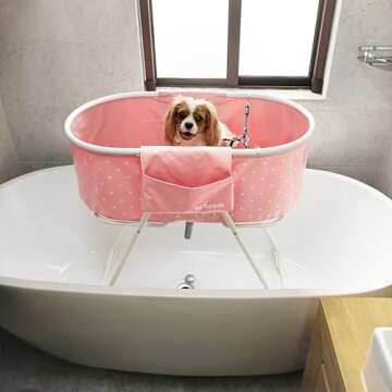Furesh Little Dipper Dog Bath Tub for Easy Grooming