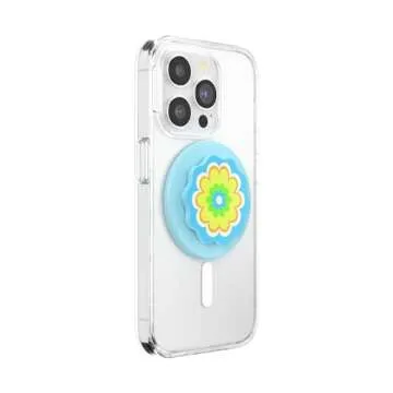 PopSockets Round Phone Grip Compatible with MagSafe, Adapter Ring Included, Phone Holder, Wireless C...