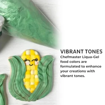 Chefmaster Vibrant Liqua-Gel Food Coloring Kit 8 Pack