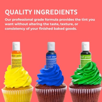 Chefmaster Vibrant Liqua-Gel Food Coloring Kit 8 Pack