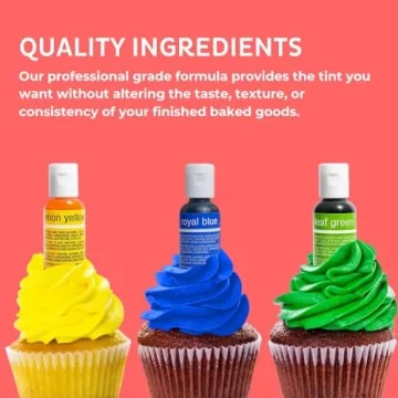 Chefmaster Vibrant Liqua-Gel Food Coloring Kit 8 Pack