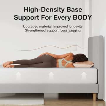 Novilla Queen Mattress, 10 Inch Queen Size Mattress in a Box, Gel Memory Foam Mattress for Comfort Sleep, Cooling Night Sleep & Pressure Relief, CertiPUR-US Certified