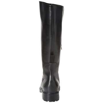 Amazon Essentials Women's Knee High Riding Boot, Black, 9