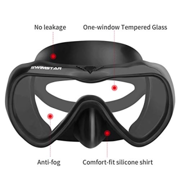 SwimStar Anti-Fog Leak-Proof Snorkel Set Clear Vision