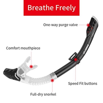 SwimStar Anti-Fog Leak-Proof Snorkel Set Clear Vision