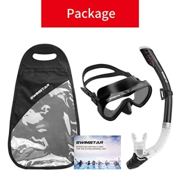 SwimStar Anti-Fog Leak-Proof Snorkel Set Clear Vision