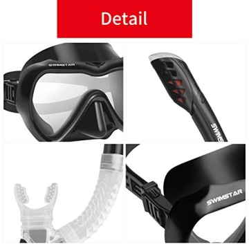 SwimStar Anti-Fog Leak-Proof Snorkel Set Clear Vision
