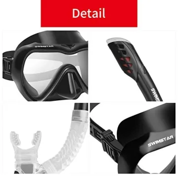 SwimStar Anti-Fog Leak-Proof Snorkel Set Clear Vision