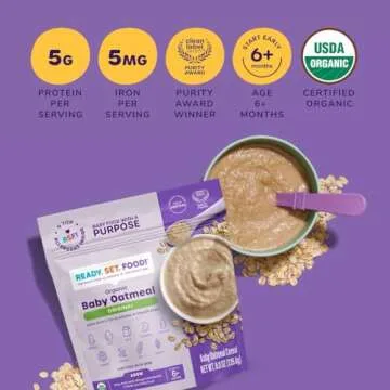 Organic Baby Oatmeal Cereal for Allergen-Safe Meals