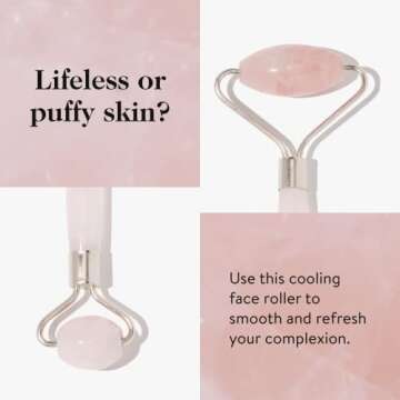 goop Beauty Rose Quartz Face Roller for Radiant Skin