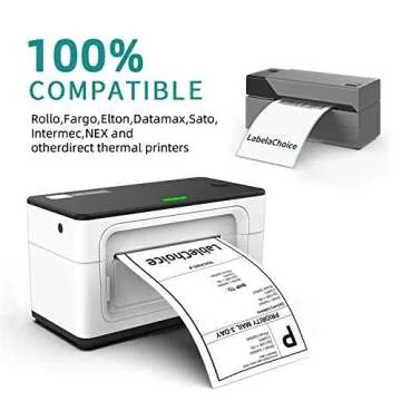 LabelChoice 4x6 Direct Thermal Labels - 2000 Labels Per Pack