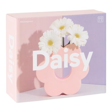 DOIY Daisy Decorative Vase in Pink for Elegant Home Decor