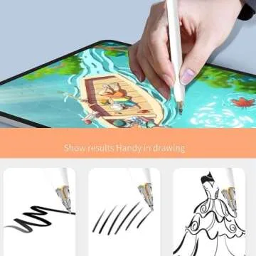 Compatible with Upgraded [Pen Like ] Pencil Tips fits for Apple 2nd 1st Gen iPad Pro Pencil, Replacement iPencil Nibs for iPad Pro Pencil,No Wear Out Fine Point Precise Control Resistance White&Clear