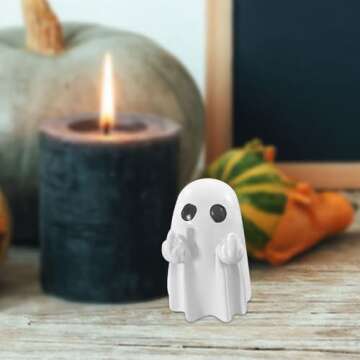 2025 Halloween Ghost Figurine Cute Spooky Resin Statue
