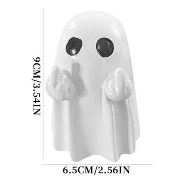 2025 Halloween Ghost Figurine Cute Spooky Resin Statue