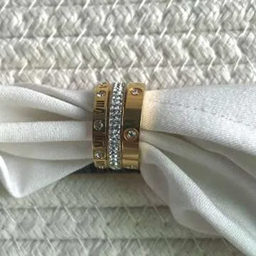 YIKOXI Love Friendship Lucky Ring Set for Women