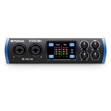 PreSonus Studio 26c 2x4, 192 kHz, USB Audio Interface with Studio One Artist and Ableton Live Lite D...