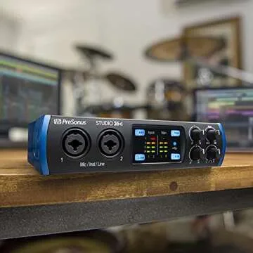 PreSonus Studio 26c 2x4, 192 kHz, USB Audio Interface with Studio One Artist and Ableton Live Lite DAW Recording Software