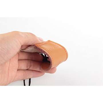 HOT SEAL Linen Style Adjustable Genuine Uke Leather Metal Hook Ukulele Strap Strong Back Straps (Lin...