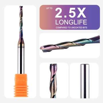 SpeTool Upcut Spiral Router Bit for Precision Woodworking