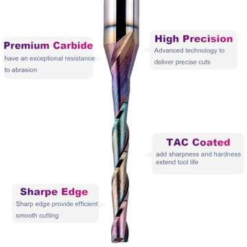 SpeTool Upcut Spiral Router Bit for Precision Woodworking