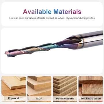 SpeTool Upcut Spiral Router Bit for Precision Woodworking