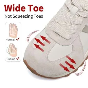 Somiliss Comfortable Wide Toe Box Shoes for Women