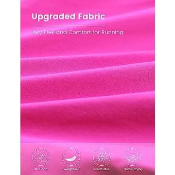 CRZ YOGA High Waisted Dolphin Athletic Running Shorts for Women 3" High Split Comfy Mesh Liner for Gym Workout Track Hibiscus Purple Large