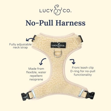 Stylish Lucy & Co No-Pull Teddy Dog Harness for Comfort