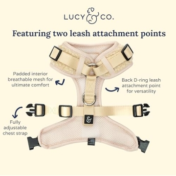 Stylish Lucy & Co No-Pull Teddy Dog Harness for Comfort