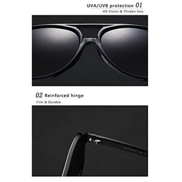 Stylish UV Protection PAMIX Retro Aviator Sunglasses