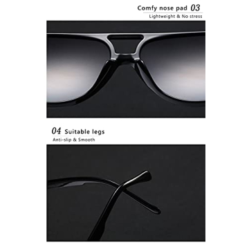 Stylish UV Protection PAMIX Retro Aviator Sunglasses