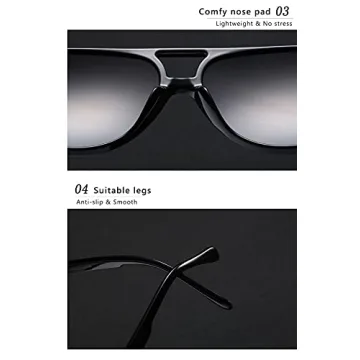 Stylish UV Protection PAMIX Retro Aviator Sunglasses