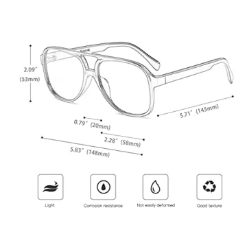 Stylish UV Protection PAMIX Retro Aviator Sunglasses