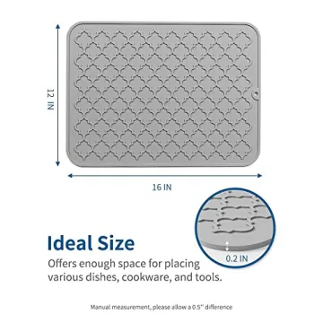 AMOAMI Kitchen Dish Drying Mats for Modern Decor